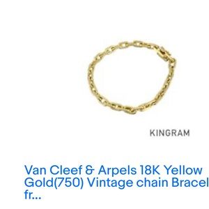 Vintage 18 k VCA charm bracelet in great vintage condition -